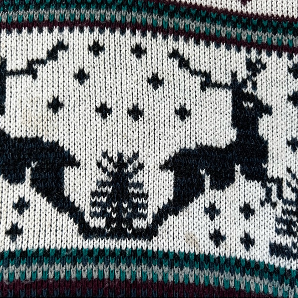 Vintage Rob Winter Reindeer Sweater Medium - Picture 9 of 11